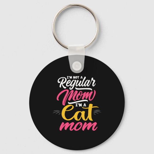 Moeder Kunst Ik ben een kat moeder Sleutelhanger (Voorkant)