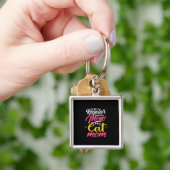 Moeder Kunst Ik ben een kat moeder Sleutelhanger (Hand)