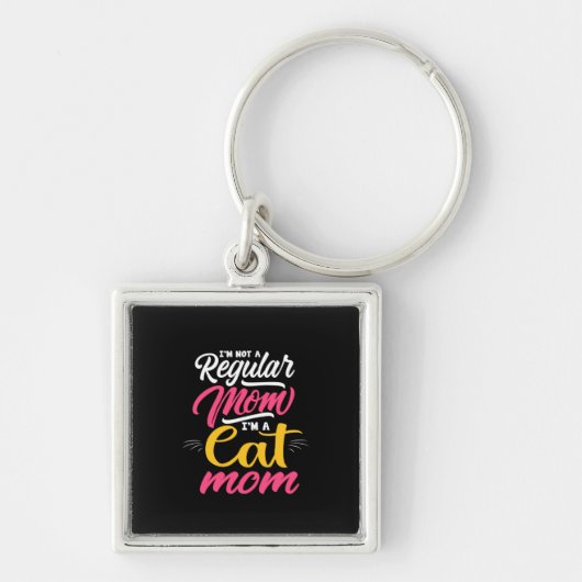 Moeder Kunst Ik ben een kat moeder Sleutelhanger (Voorkant)