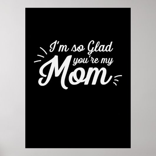 Moeder Kunst Je Bent Mijn Moeder Poster (Voorkant)