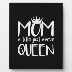 Moeder Kunst Mam Een titel net boven Koningin Fotoplaat