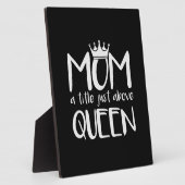 Moeder Kunst Mam Een titel net boven Koningin Fotoplaat (Zijkant)