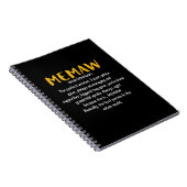 Moeder Kunst Memaw Definitie Notitieboek (Rechterzijde)