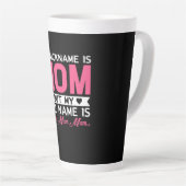 Moeder Kunst Mijn bijnaam is mam Latte Mok (Rechterhoek)