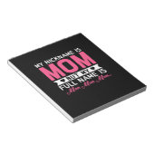 Moeder Kunst Mijn bijnaam is mam Notitieblok (Schuin)