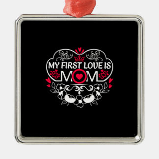 Moeder Kunst Mijn eerste liefde is mama Metalen Ornament