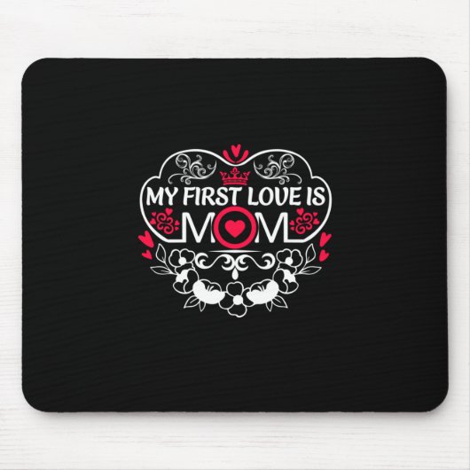 Moeder Kunst Mijn eerste liefde is mama Muismat (Voorkant)