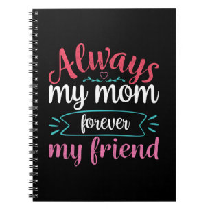 Moeder Kunst Mijn mama voor altijd mijn vriend Notitieboek