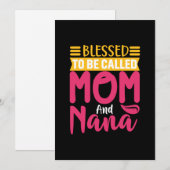 Moeder Kunst Moeder En Nana Feestdagenkaart (Voorkant / Achterkant)