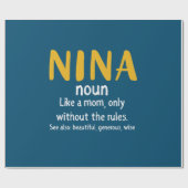 Moeder Kunst Nina Definitie Cadeaupapier (Vlak)