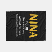Moeder Kunst Nina Definitie Fleece Deken (Voorkant (Horizontaal))