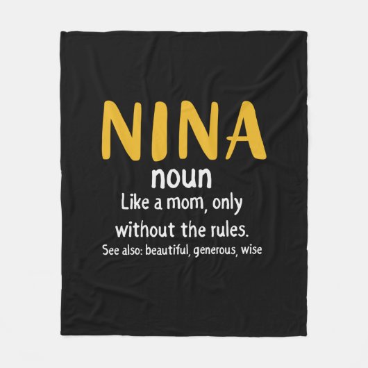 Moeder Kunst Nina Definitie Fleece Deken (Voorkant)