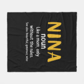 Moeder Kunst Nina Definitie Fleece Deken (Voorkant (Horizontaal))
