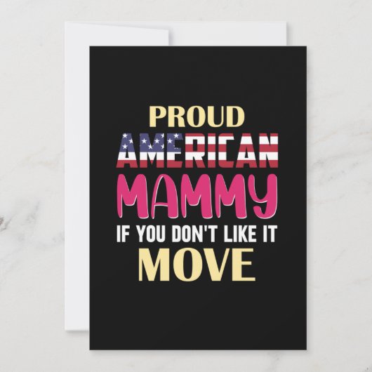Moeder Kunst Trots Amerikaanse Moeder Kaart (Voorkant)