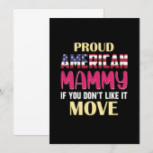 Moeder Kunst Trots Amerikaanse Moeder Kaart (Voorkant / Achterkant)