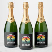 Moeder Kunst Trots Rennende Moeder Sparkling Wijnetiket (Flessen)