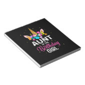 Moeder Kunsttante van de verjaardag van het meisje Notitieblok (Schuin)