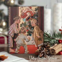 Moeder kust Kerstman Vintage Illustratie