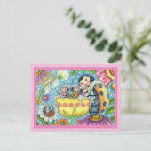 MOEDER LADYBUG EN KINDEREN, KNOP BUBBLE BATH BRIEFKAART (Staand voorkant)