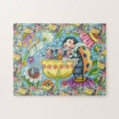 MOEDER LADYBUG EN KINDEREN, KNOP BUBBLE BATH LEGPUZZEL (Horizontaal)