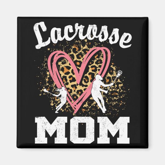 Moeder Leopard Hart Bijpassende Moederdag Magneet (Voorkant)