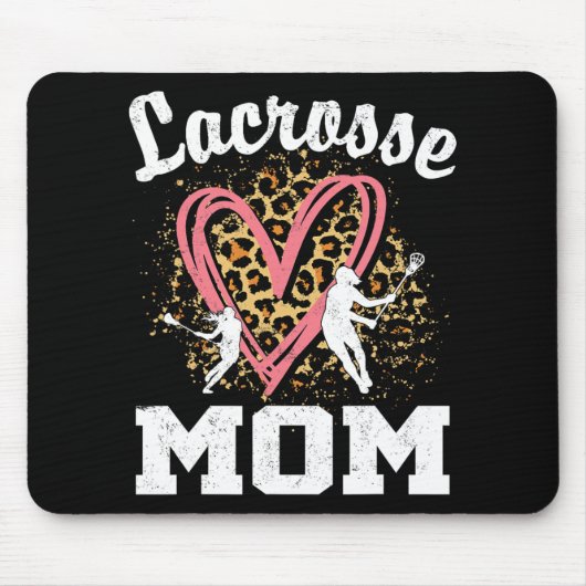 Moeder Leopard Hart Bijpassende Moederdag Muismat (Voorkant)