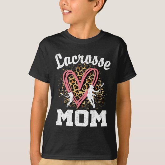 Moeder Leopard Hart Bijpassende Moederdag T-shirt (Voorkant)