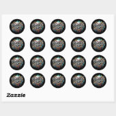 Moeder Leopard Spel Dag Moederdag Vrouwen Softbal Ronde Sticker (Vel)
