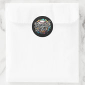 Moeder Leopard Spel Dag Moederdag Vrouwen Softbal Ronde Sticker (Tas)
