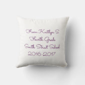 Moeder Leraar Kleine Handen Bloem Boeket Bloemen Kussen (Achterkant)