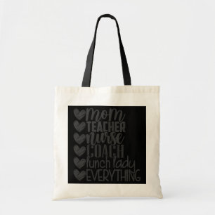 moeder lerares verpleegster met lunchdame alles  tote bag