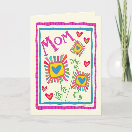 Moeder Leuke Bloemen  Moeder Inspirivity Kaart (Voorkant)
