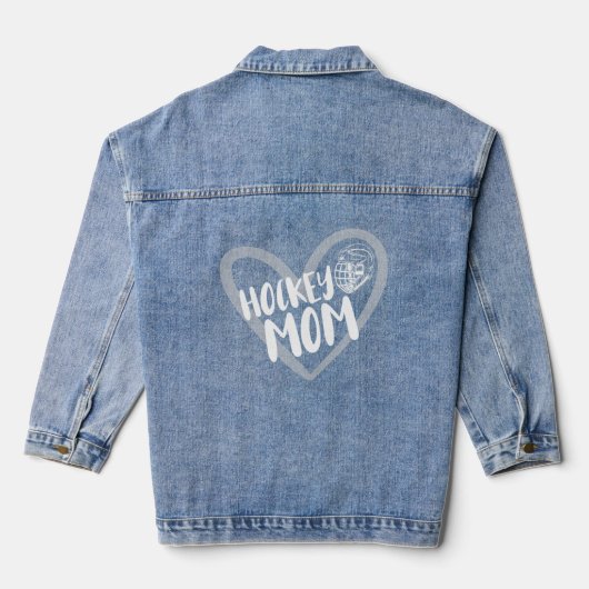 Moeder Leuke Hockey Speler 4 Denim Jacket (Achterkant)