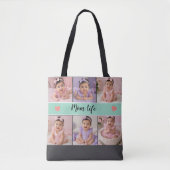 Moeder Leven 6 Foto Maatwerk  Tote Bag (Voorkant)