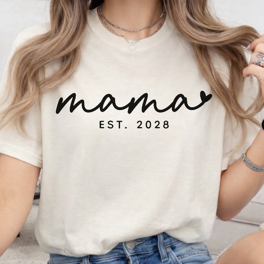 Moeder Leven | Aangepast Script Mama Nieuwe Moeder T-shirt