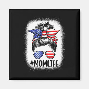 Moeder Leven Amerikaanse Moeder Rommelige Knot Vro Magneet