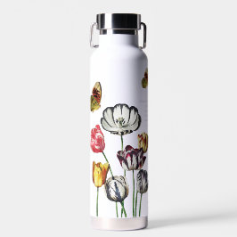 Moeder Leven Bloemen Vlinder Water Fles