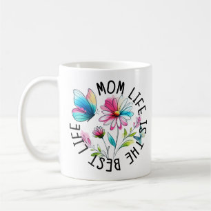 Moeder Leven Bloemige Vlinder Koffiemok