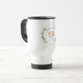 Moeder Leven Geserveerd Heet Gezellige Koffie Kat Reisbeker (Voorkant links)
