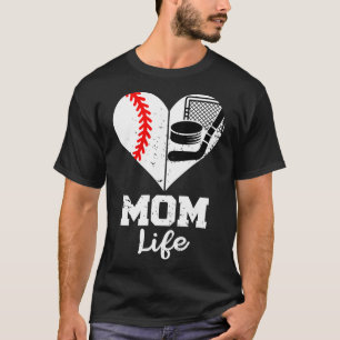 Moeder Leven Hart Grappig Verkoop Hockey Moeder T-shirt