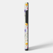 Moeder Leven is Beste Leven Quote Groene Wildbloem iPhone Hoesje (Linkerkant)