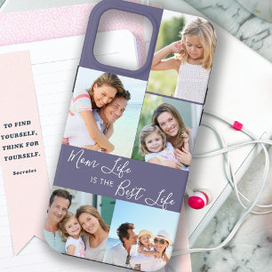 Moeder Leven is het Beste Leven 5 Foto Collage Paa Case-Mate iPhone Case
