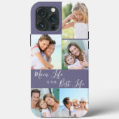 Moeder Leven is het Beste Leven 5 Foto Collage Paa Case-Mate iPhone Case (Achterkant)