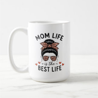 Moeder Leven Is Het Beste Leven Rommelige Knot Lui Koffiemok