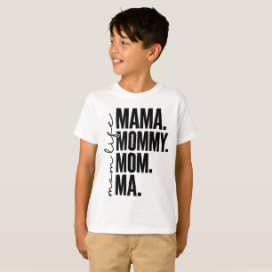 Moeder Leven Kinderen T-shirt Mama Moeder Mom Ma