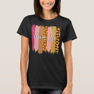 Moeder Leven Leopard Moederdag T-shirt