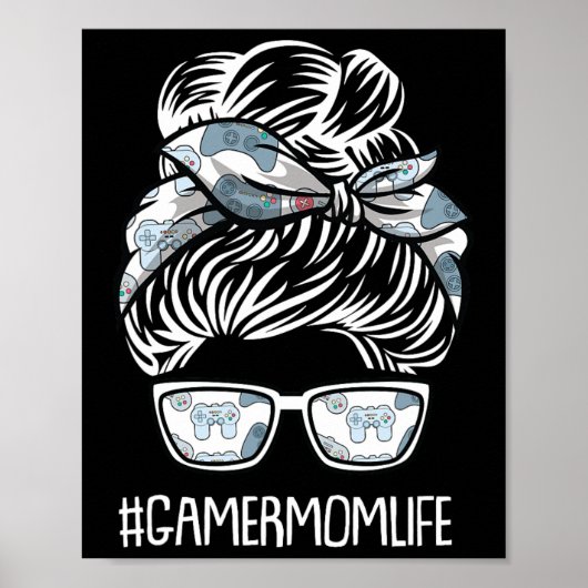 Moeder Leven Moeders-dag Gaming Video-game Control Poster (Voorkant)