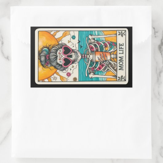 Moeder Leven Skelet Tarot Kaart Stickers (Tas)