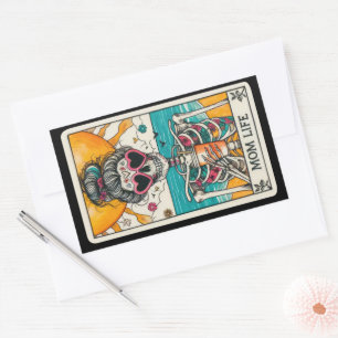Moeder Leven Skelet Tarot Kaart Stickers