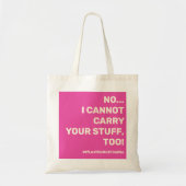 Moeder Leven Slogan op Hot Pink Tote Bag (Voorkant)